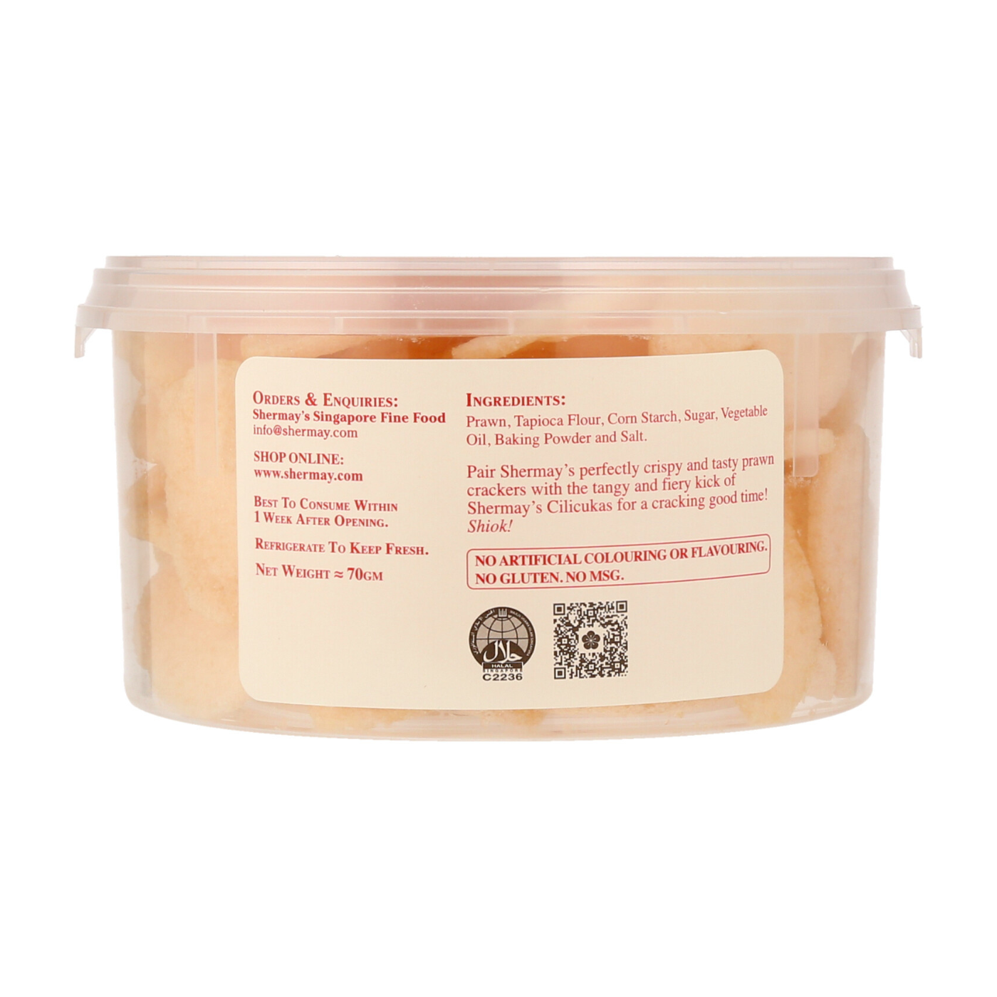 Lacquer Red Tingkat Gift Set: Keropok & Sauces