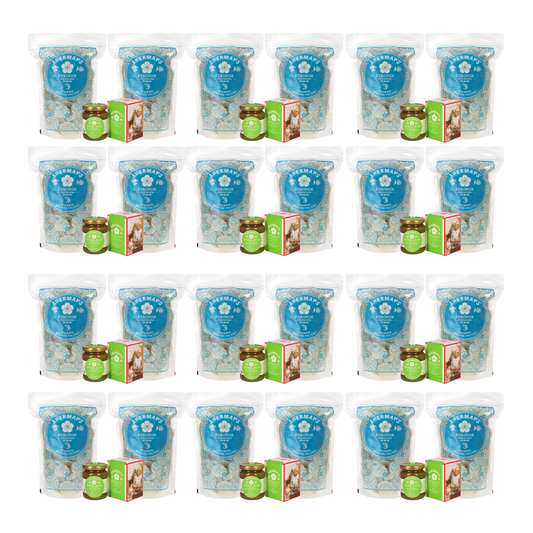 Set of 12 Fish Cracker (Keropok) Packets + Sambal Hijau + FREE Medium Gift Bags