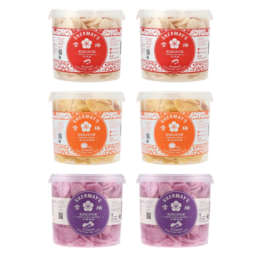 Bundle of 6 Buckets (2 Prawn, 2 Pumpkin Lentil, 2 Sweet Potato)
