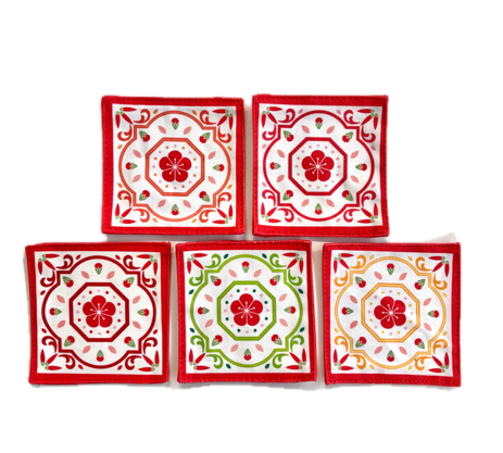 Peranakan Coaster Set of 5