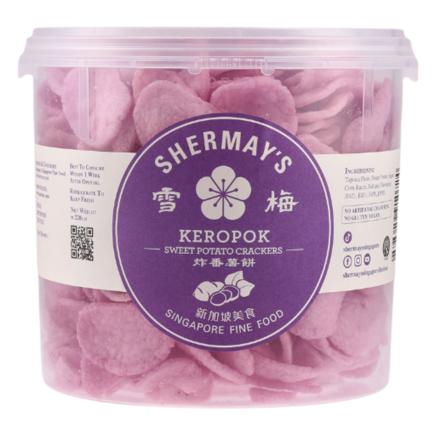 6 Prawn and 6 Sweet Potato Keropok Bucket Gift Set