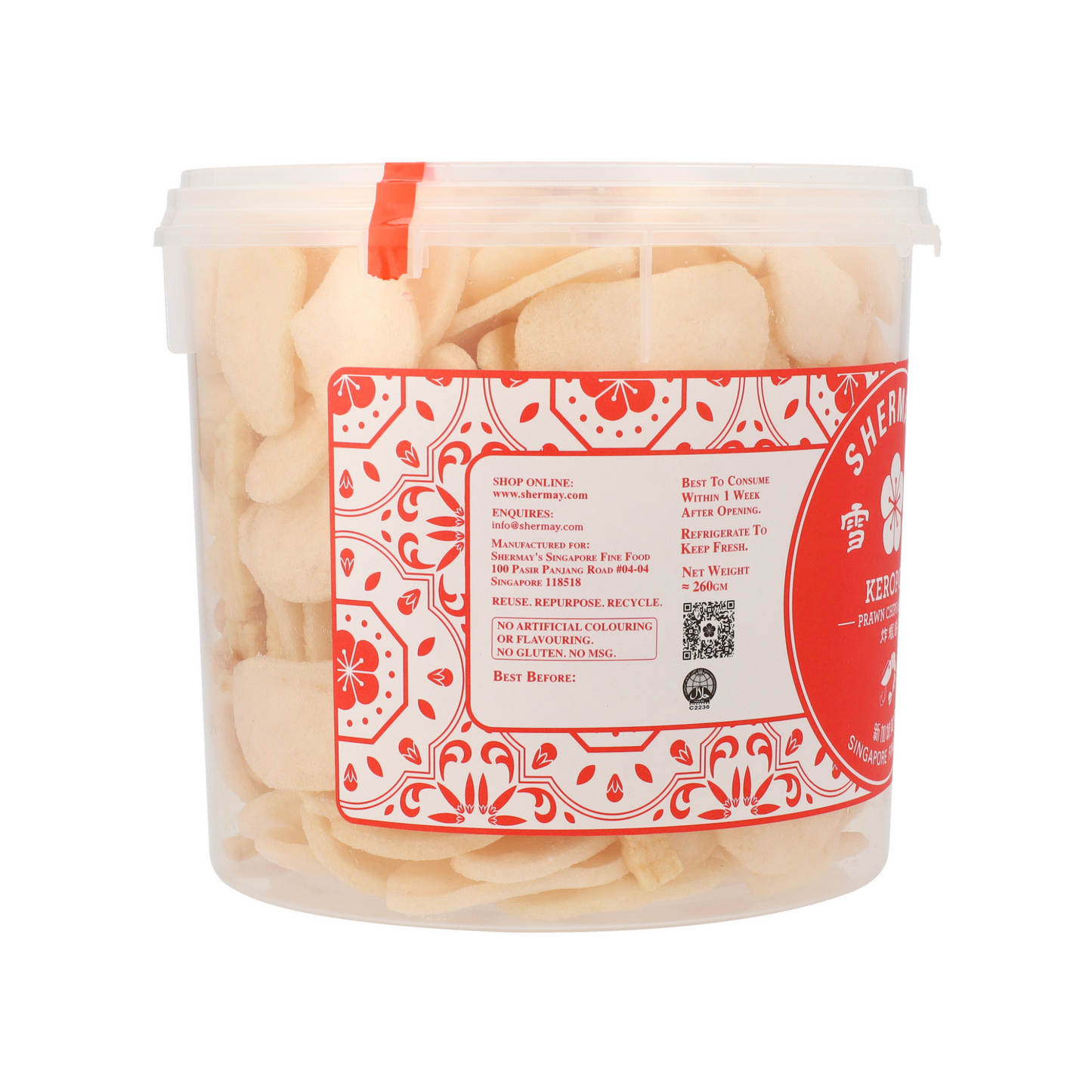 11 x SG60 Mixed Prawn Keropok Buckets + 1 x Bucket Free