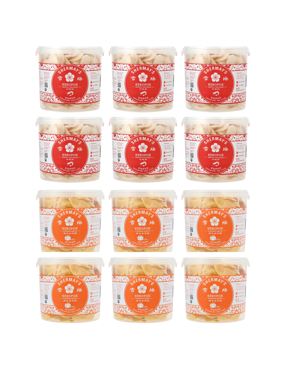 6 Prawn Bucket + 6 Pumpkin Bucket Carton Deal