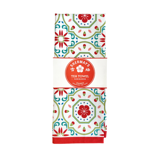 Plum Blossom Tea Towel