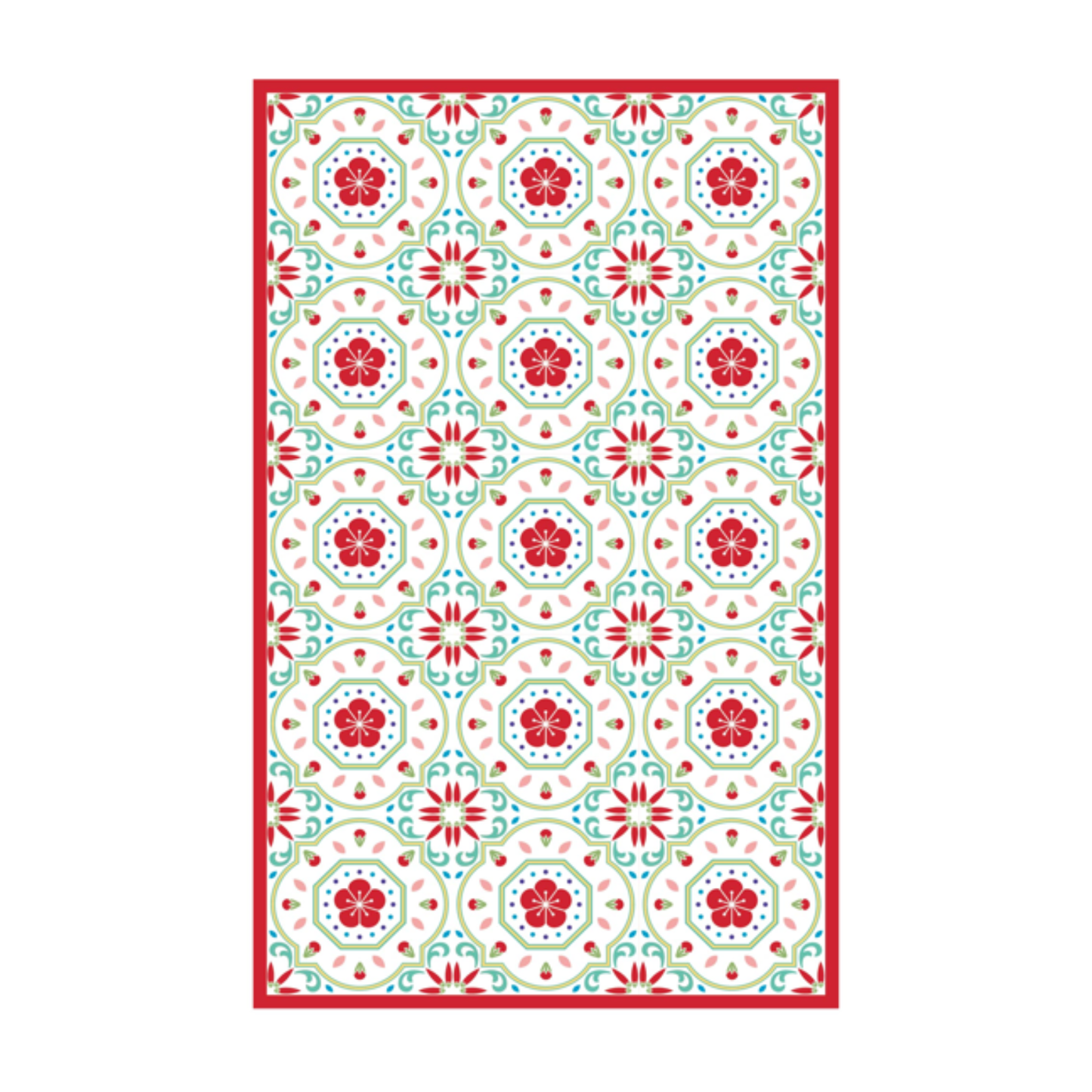 Plum Blossom Tea Towel