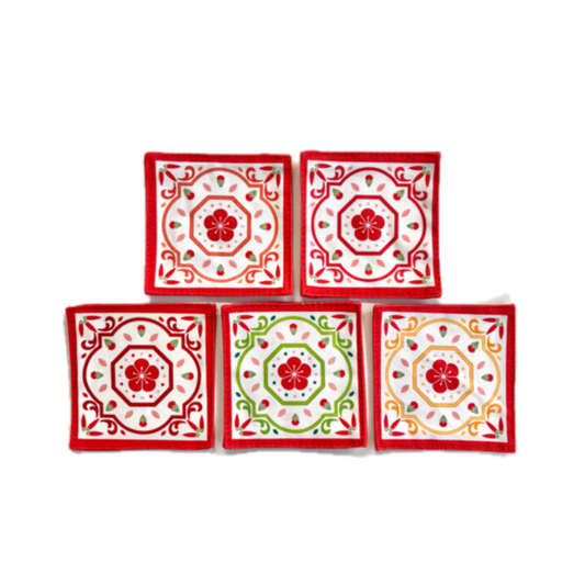 Peranakan Coaster Set of 5