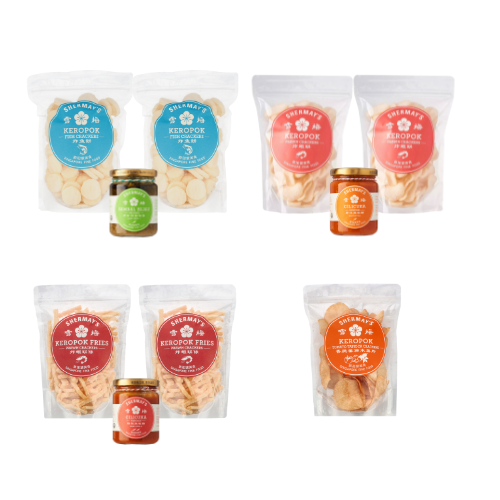 Keropok Sauces combo set + 1 FREE Tomato Tapioca Packet