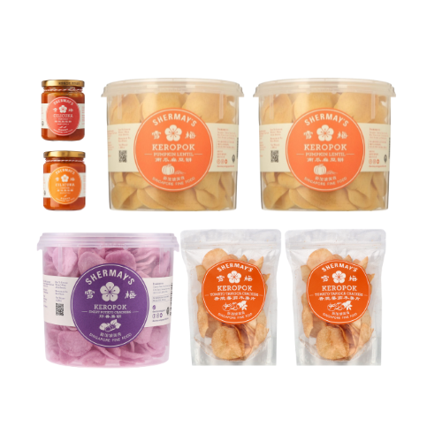 Vegan Cracker (Keropok) Snacking Set