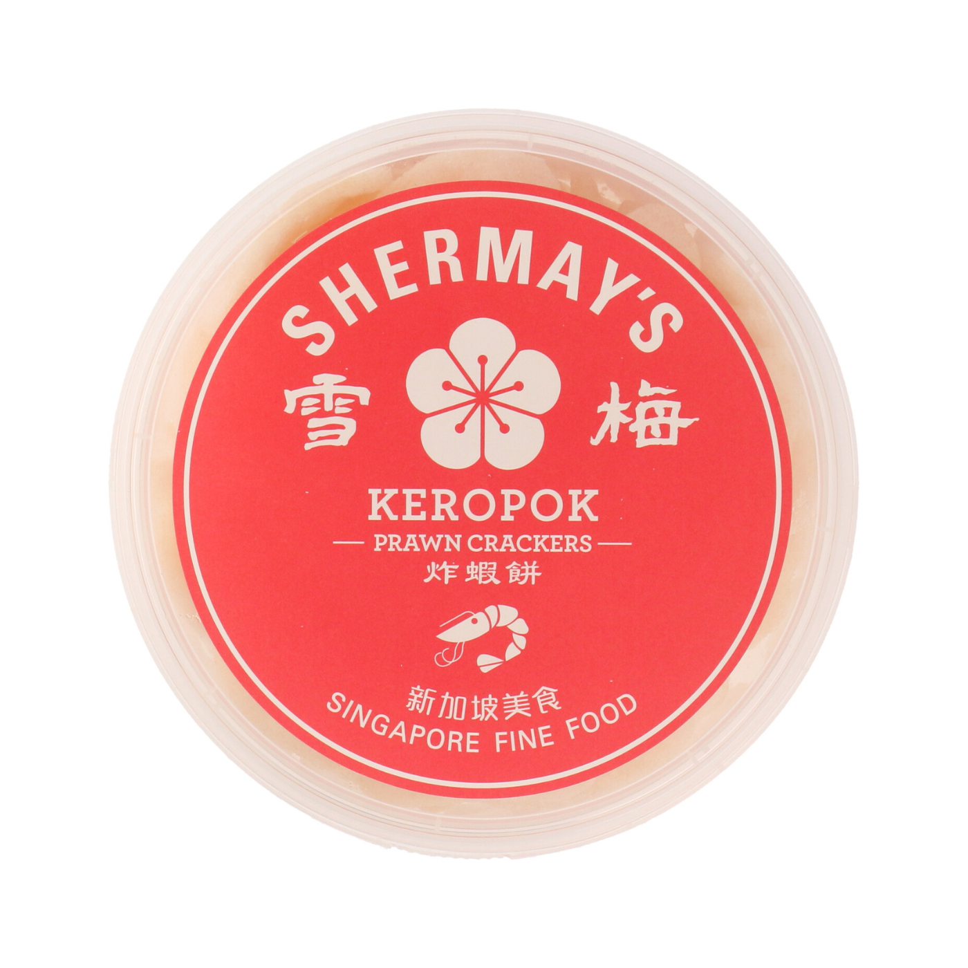 Lacquer Red Tingkat Gift Pair: Keropok & Sauces