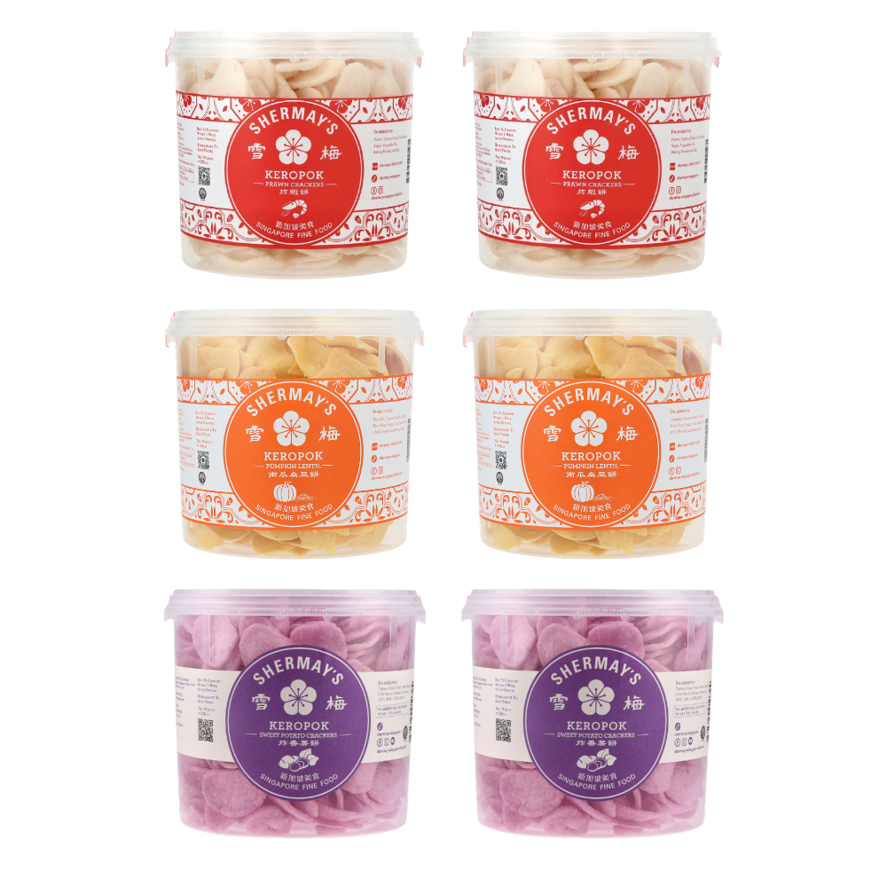 Bundle of 6 Buckets (2 Prawn, 2 Pumpkin Lentil, 2 Sweet Potato)