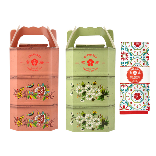 Raya Gifting Set: Tingkats & Tea Towel