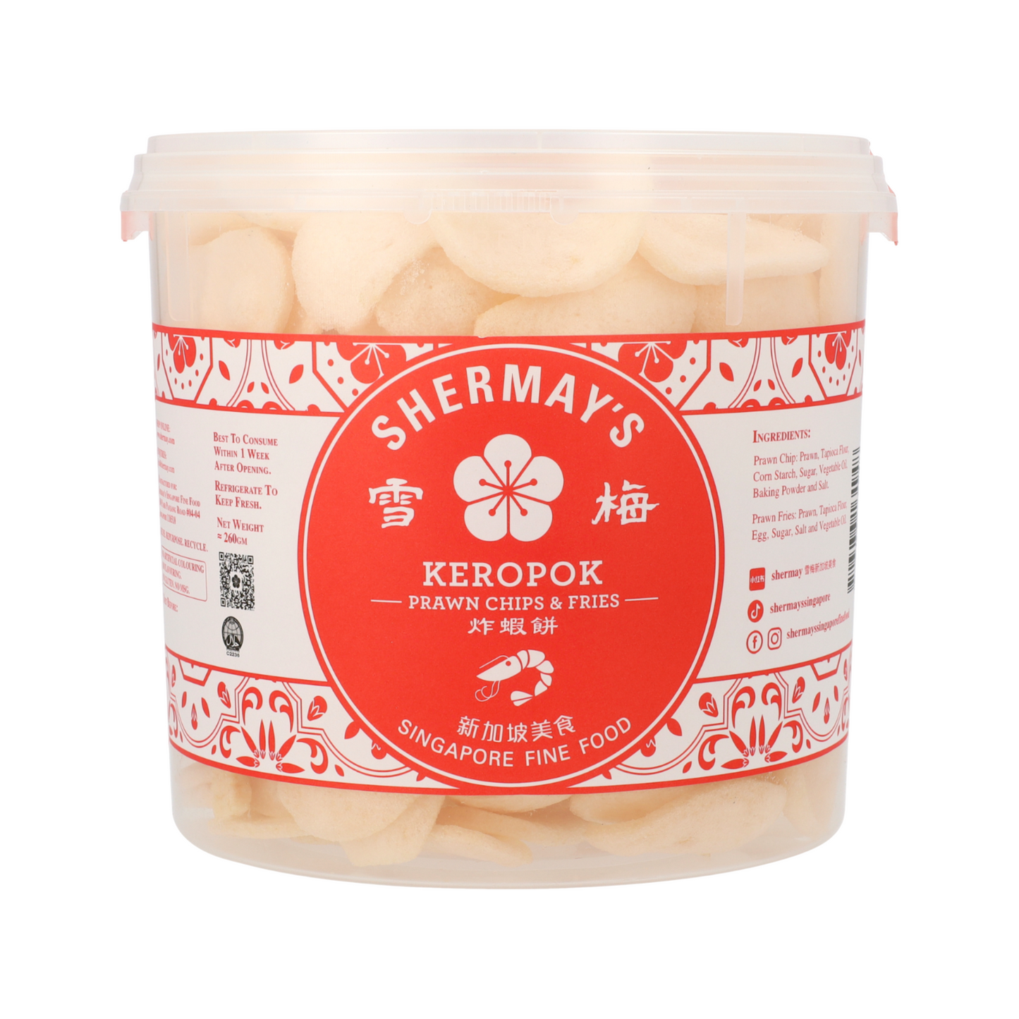 11 SG60 Mixed Prawn (Keropok) Buckets + 1 SG60 Mixed Prawn (Keropok) Bucket FREE