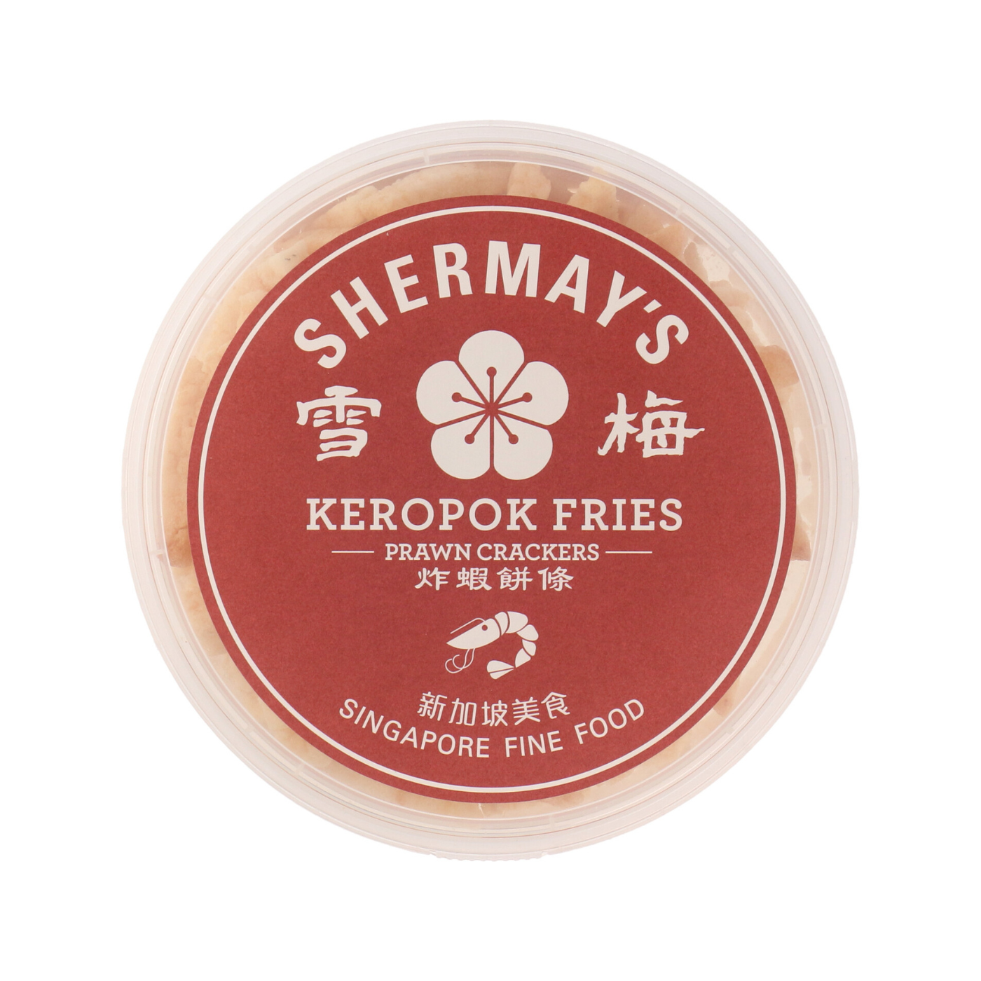 Lacquer Red Tingkat Gift Pair: Keropok & Sauces