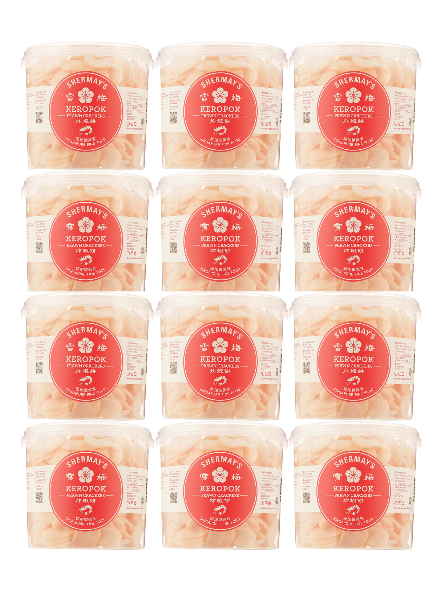 11 Prawn Cracker Buckets + 1 Prawn Cracker Bucket FREE